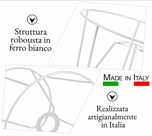 Coppia di anelli per paralume cilindrico